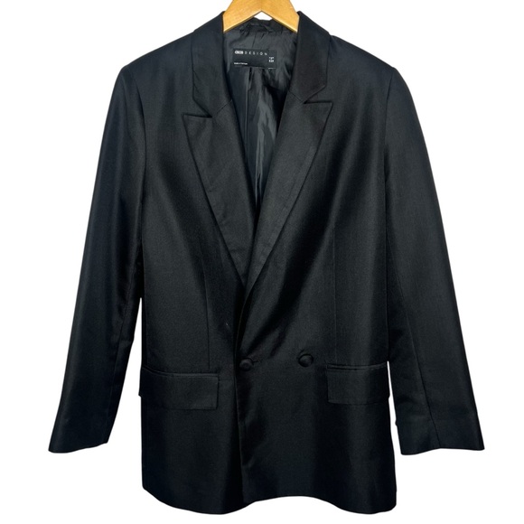 ASOS Jackets & Blazers - ASOS Boyfriend Oversized Black Blazer Size 0